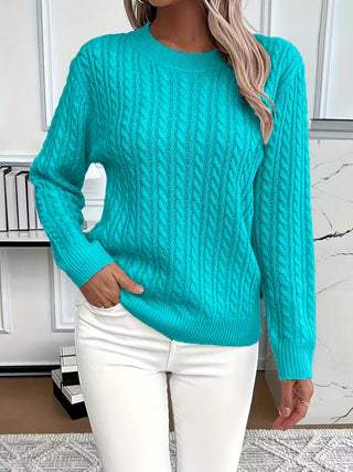 Women's Cable Knit Crew Sweater