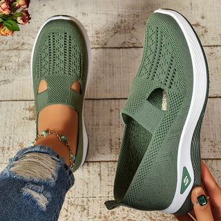 Women's Comfortable Perforated Slip-On Sneakers
