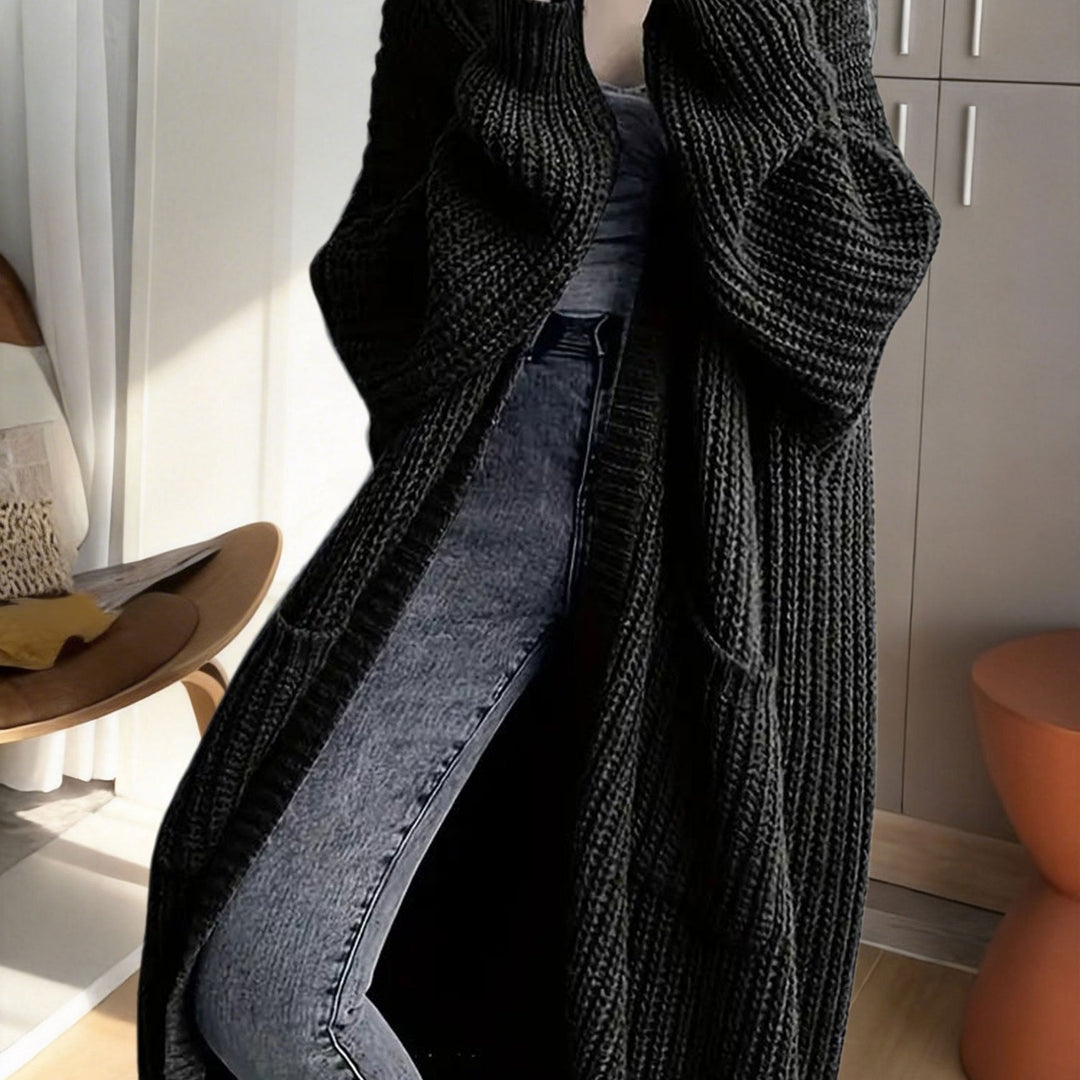 Women's Longline Duster Cardigan with Pockets