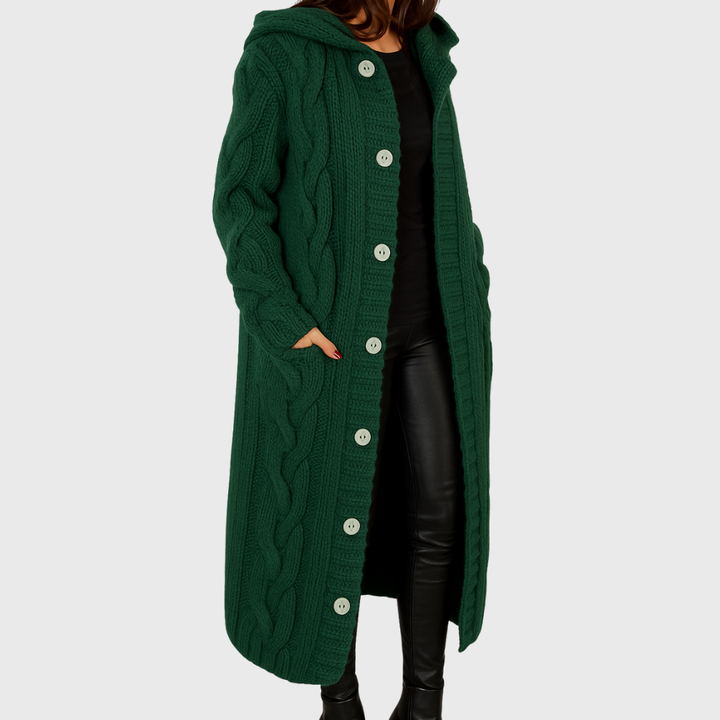 Women's Elegant Cosy Longline Coat