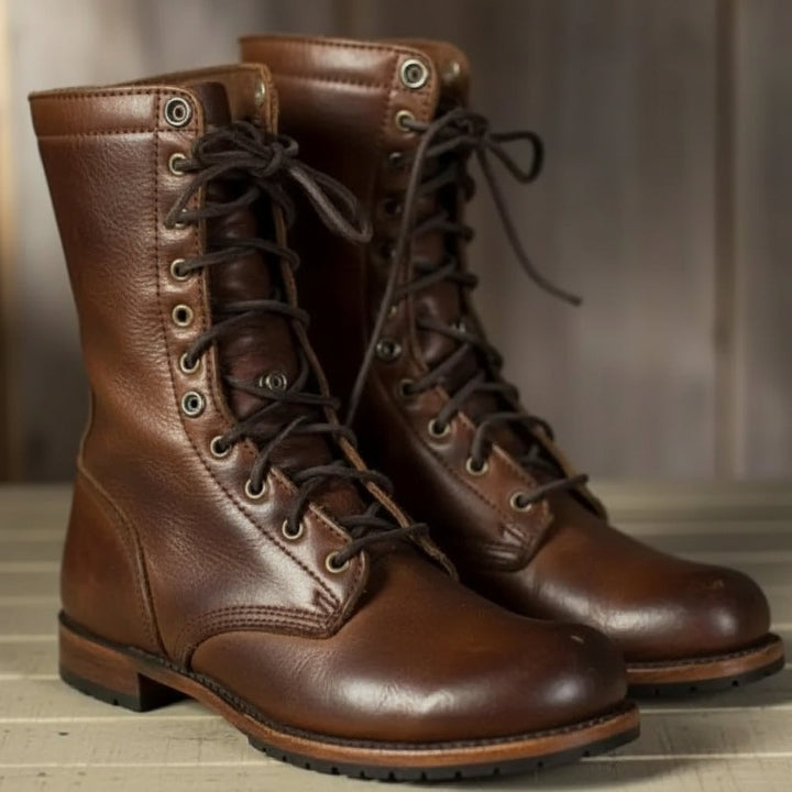 Women's Lace-Up Mid-Calf Boots