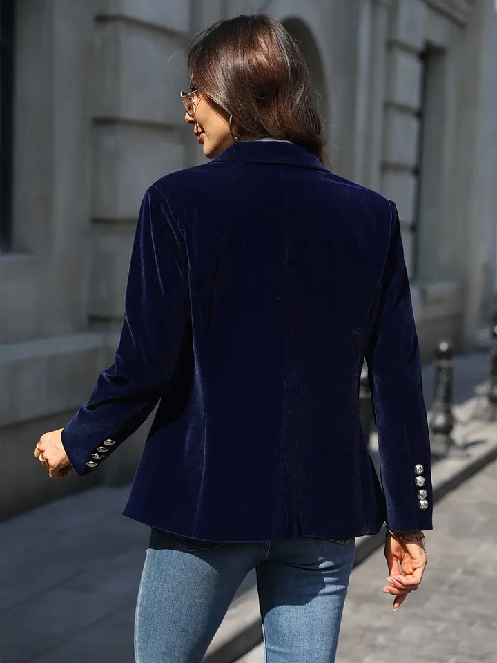 Women's Elegant Velvet Blazer