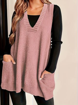 Women's Casual V-Neck Waistcoat