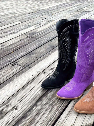 Alice | Midnight Suede Boots