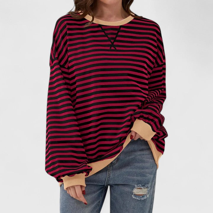 Women's Oversized Striped Sweater
