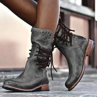 Women's Lace-Up Front Ankle Boots