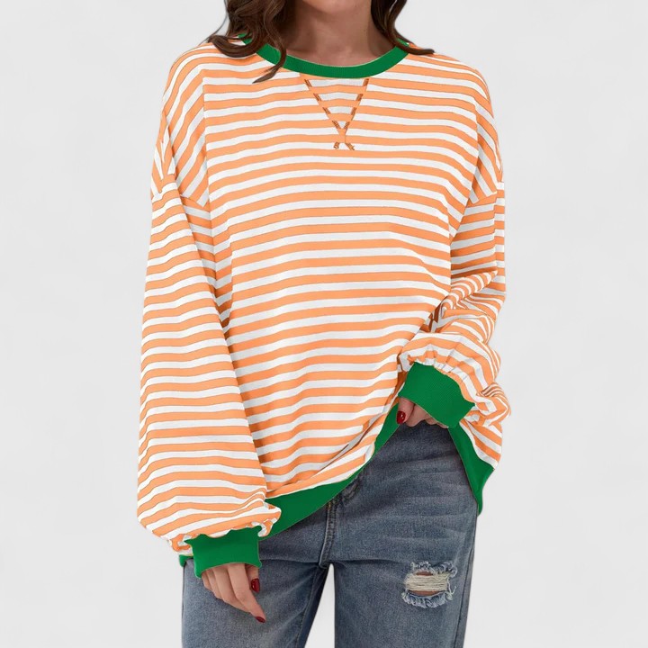Women's Oversized Striped Sweater