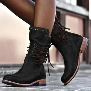 Women's Lace-Up Front Ankle Boots