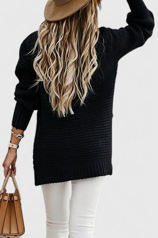 Women's Chunky Knit Mock Neck Sweater