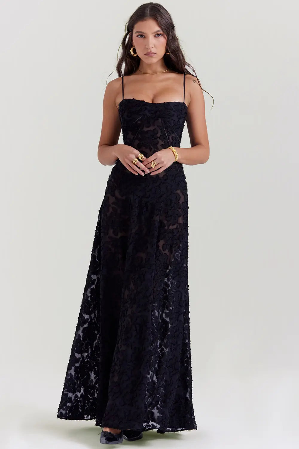 Women's Open Back Summer Maxi Dress