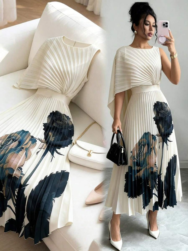 Celeste | Pleated Midi Dress