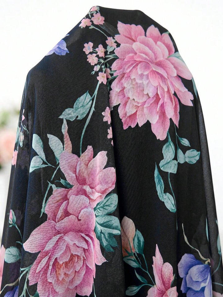 Amorya | V-Neck Flared Midi Dress