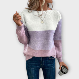 Women's Colour Block Knit Sweater