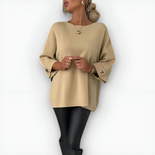 Women's Oversized 3/4 Sleeve Sweater