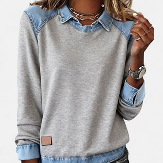 Women's Layered Collar Sweater