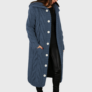 Women's Elegant Cosy Longline Coat