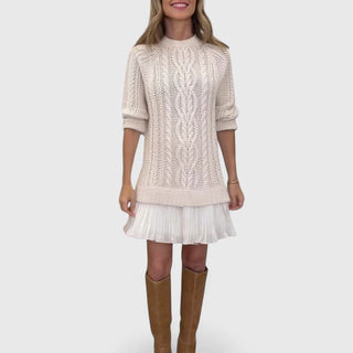 Women's Cable Knit Sweater Dress
