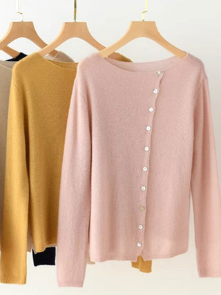 Women's V-Neck Button Knit Cardigan