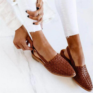 Women's Woven Slingback Loafers