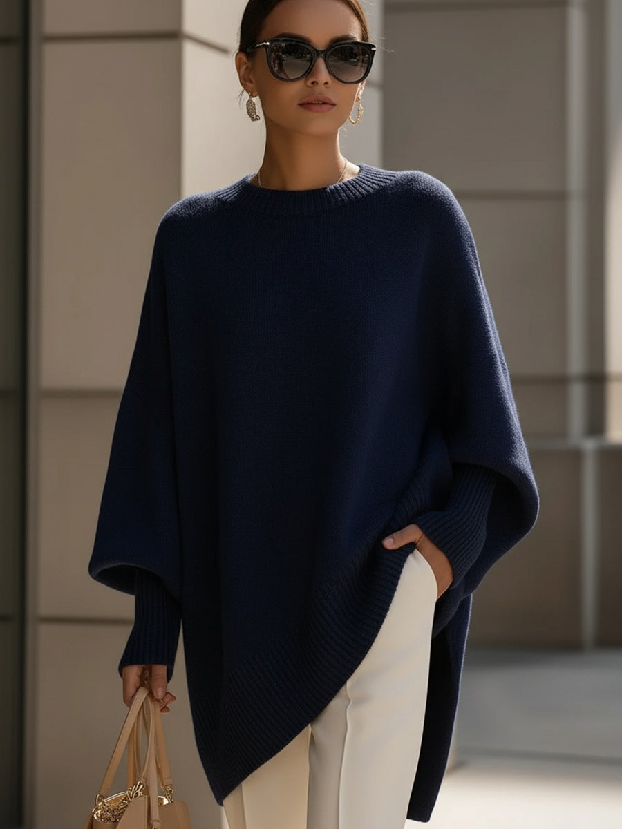 Women's Oversized Cape Poncho Sweater