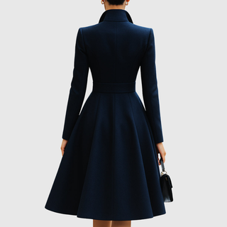 Women's Tailored Belted Coat Dress