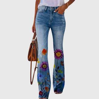 Women's Floral Print Wide-Leg Pants