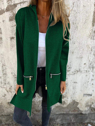 Women's Hooded Long Sleeve Cardigan