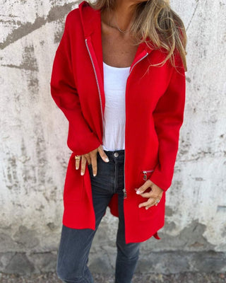Women's Hooded Long Sleeve Cardigan