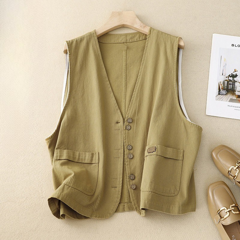 Women's Relaxed Button Waistcoat