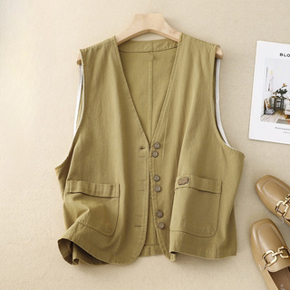 Women's Relaxed Button Waistcoat