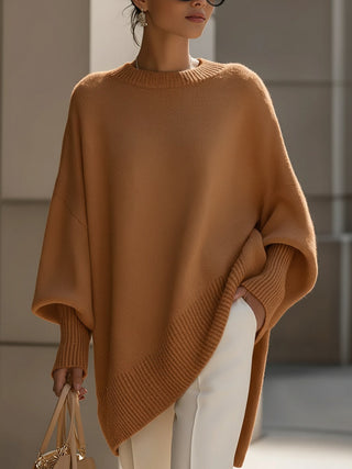 Women's Oversized Cape Poncho Sweater