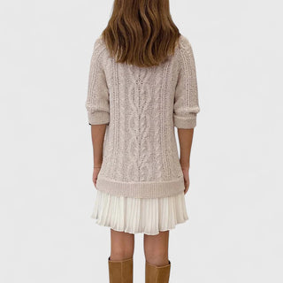 Women's Cable Knit Sweater Dress