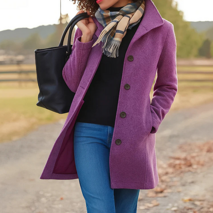 Women's Classic Button-Up Coat