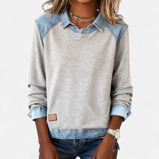 Women's Layered Collar Sweater