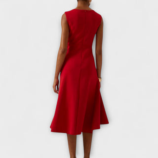 Women's Ruffle Hem Wrap Midi Dress