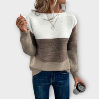 Women's Colour Block Knit Sweater
