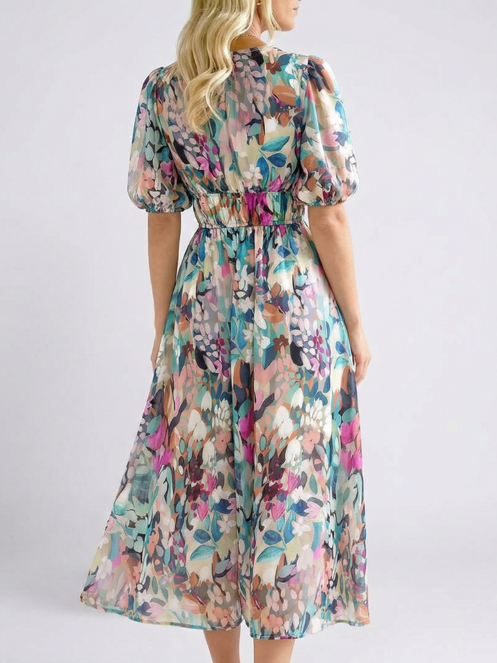 EULALIE | FLORAL MIDI DRESS