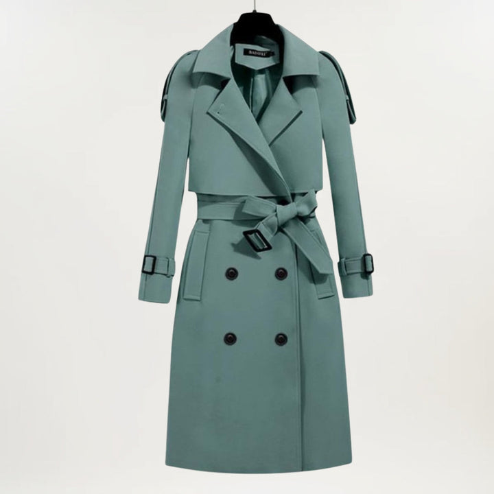 Women's Longline Belted Trench Coat