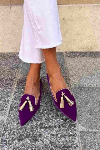 Women's Tassel Pointed Toe Loafers