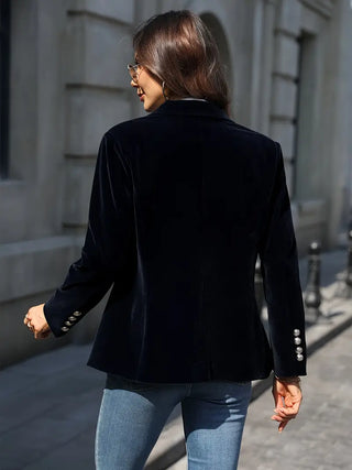 Women's Elegant Velvet Blazer