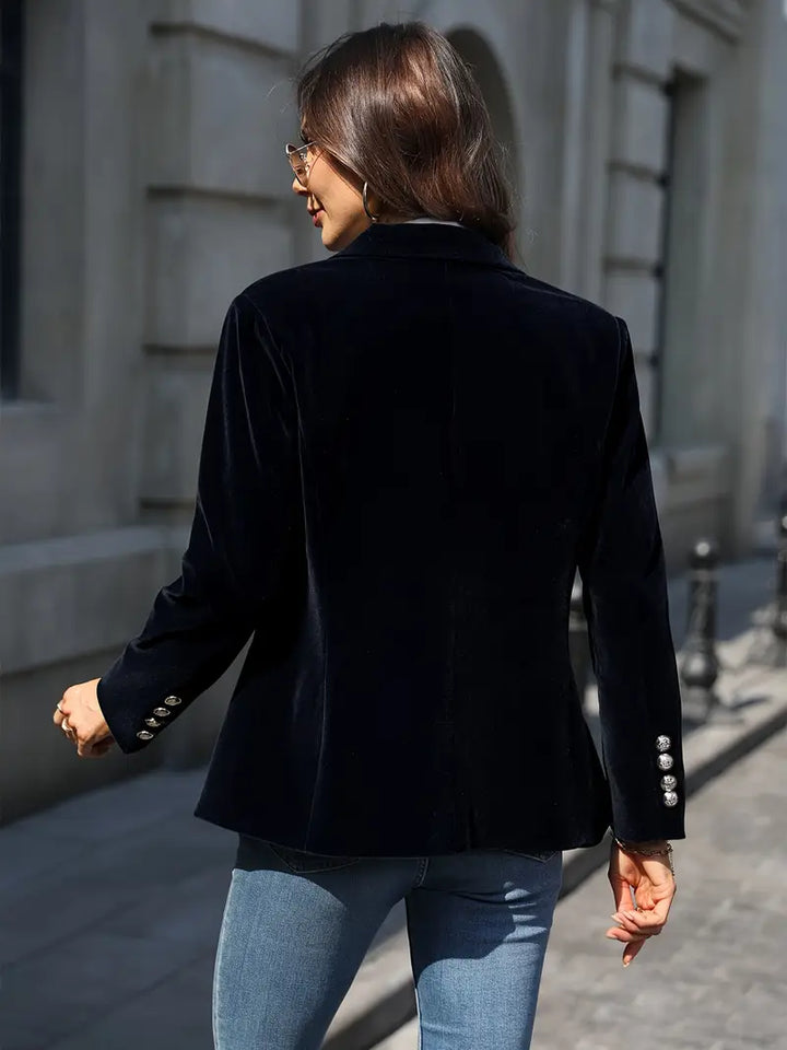 Women's Elegant Velvet Blazer
