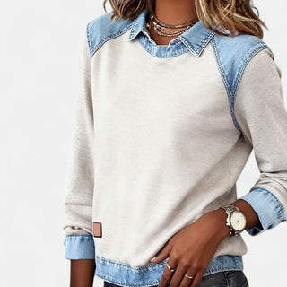 Women's Layered Collar Sweater