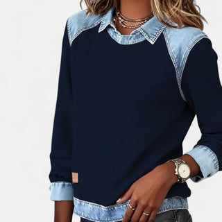 Women's Layered Collar Sweater