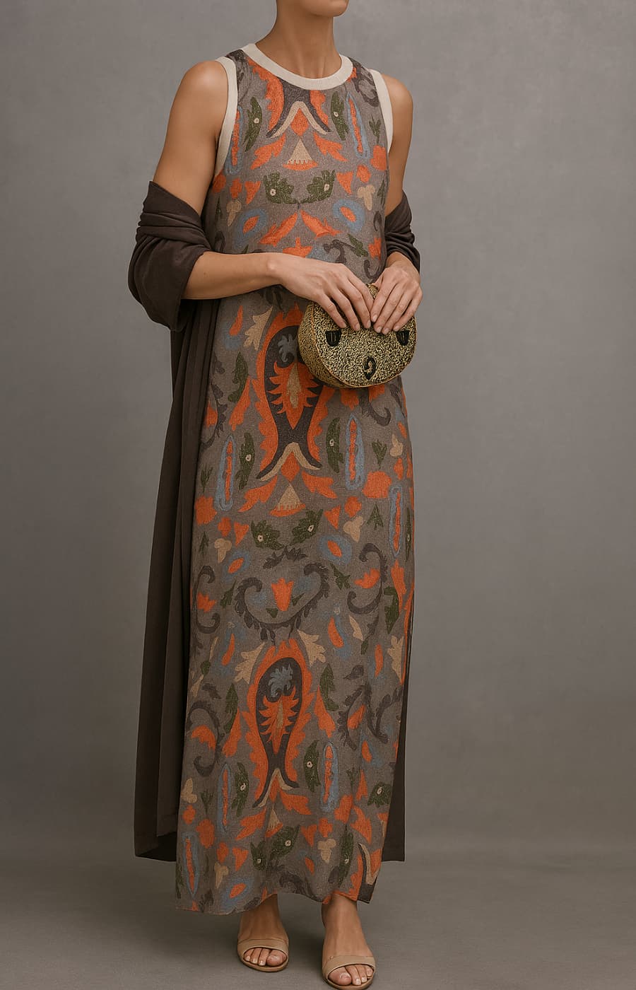 Women's Matching Dress & Coat Set