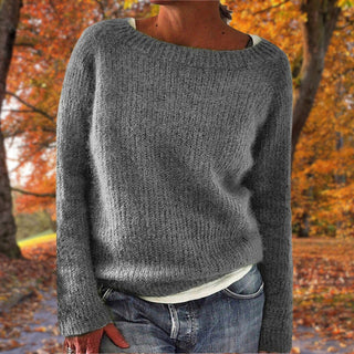 Women's Boat Neck Layered Knit Sweater