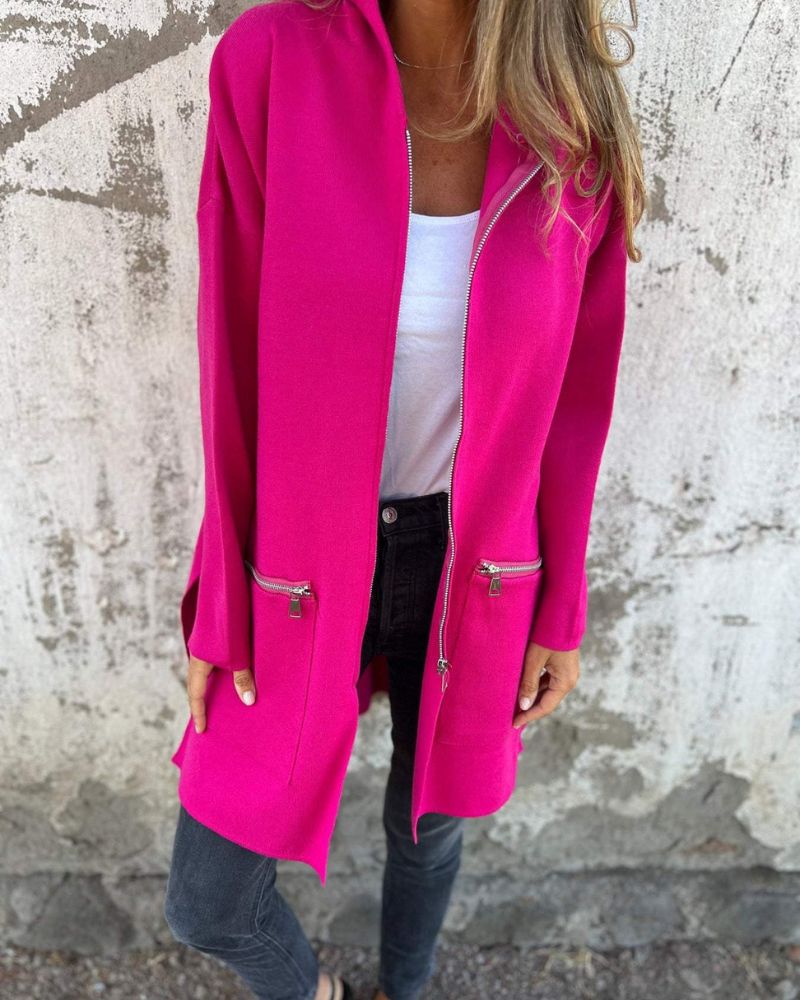 Women's Hooded Long Sleeve Cardigan