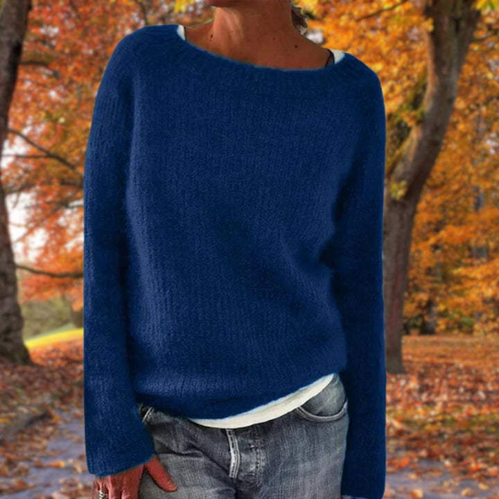 Women's Boat Neck Layered Knit Sweater