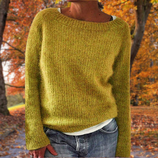Women's Boat Neck Layered Knit Sweater