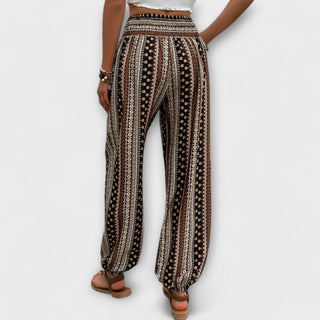 Women's Ethnic Print Wide-Leg Pants
