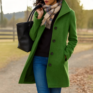 Women's Classic Button-Up Coat
